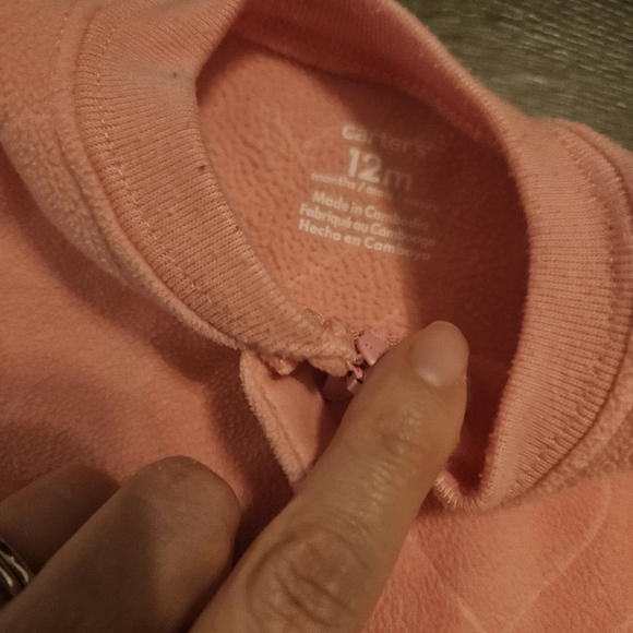 3 Pack! Three Fleece Sleepers, Carters, Baby Girl, 12 Months. - Picture 11 of 12